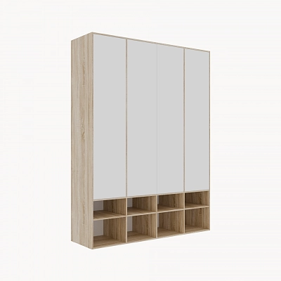 Шкаф со стеллажом  Фаварис Дуб сонома/белый